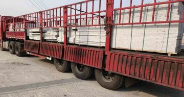 长沙 白麻荔枝面外墙干挂，工厂装车日常