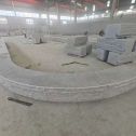 长沙 芝麻白异形坐凳，自然面光面弧形加工