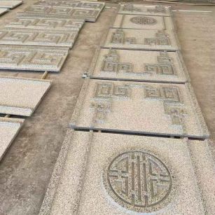 长沙 白麻花岗岩外墙立面雕刻板