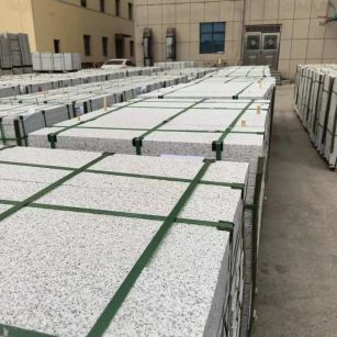 长沙 白麻花岗岩5.0公分荔枝面地铺石