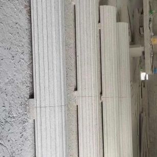 长沙 花岗岩厂家带你看白麻花岗岩门楼大柱柱皮