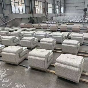 长沙 白麻花岗岩异形加工-石凳，坐凳