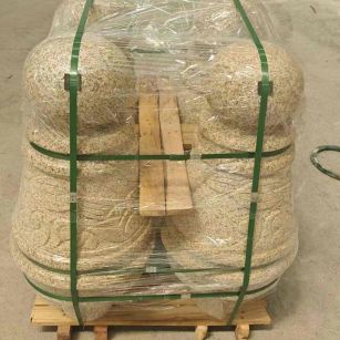 长沙 黄金麻异形定制雕花——棒棒糖挡车柱