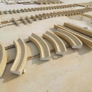 长沙 黄金麻花岗岩别墅线条