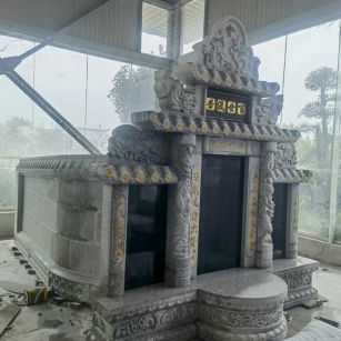 长沙 芝麻白墓碑效果展示图