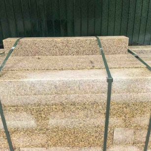 长沙 黄金麻花岗岩石材机切面栏杆料半成品