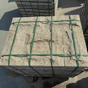 长沙 黄金麻花岗岩石材自然面蘑菇石成品