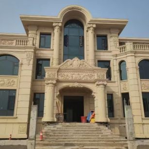 长沙 黄金麻花岗岩别墅外墙干挂