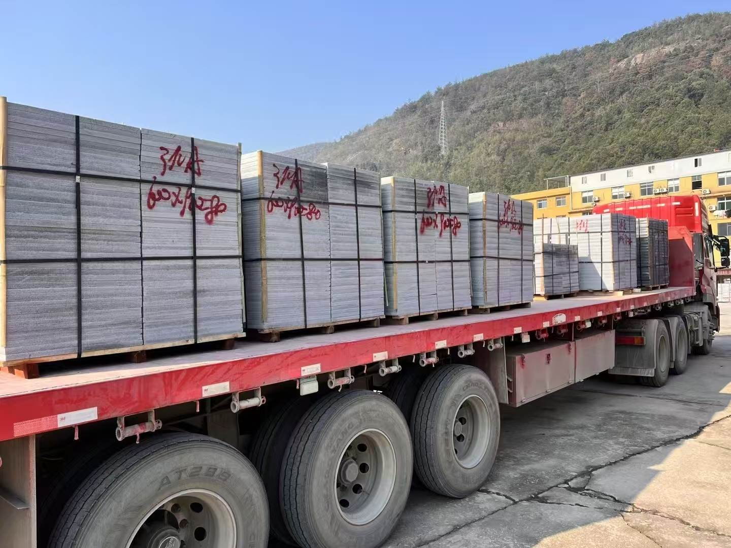 长沙 芝麻灰地铺石出货日常