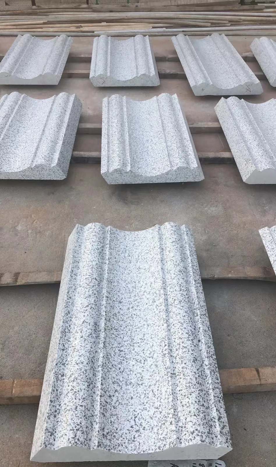 长沙 白麻花岗岩光面别墅线条