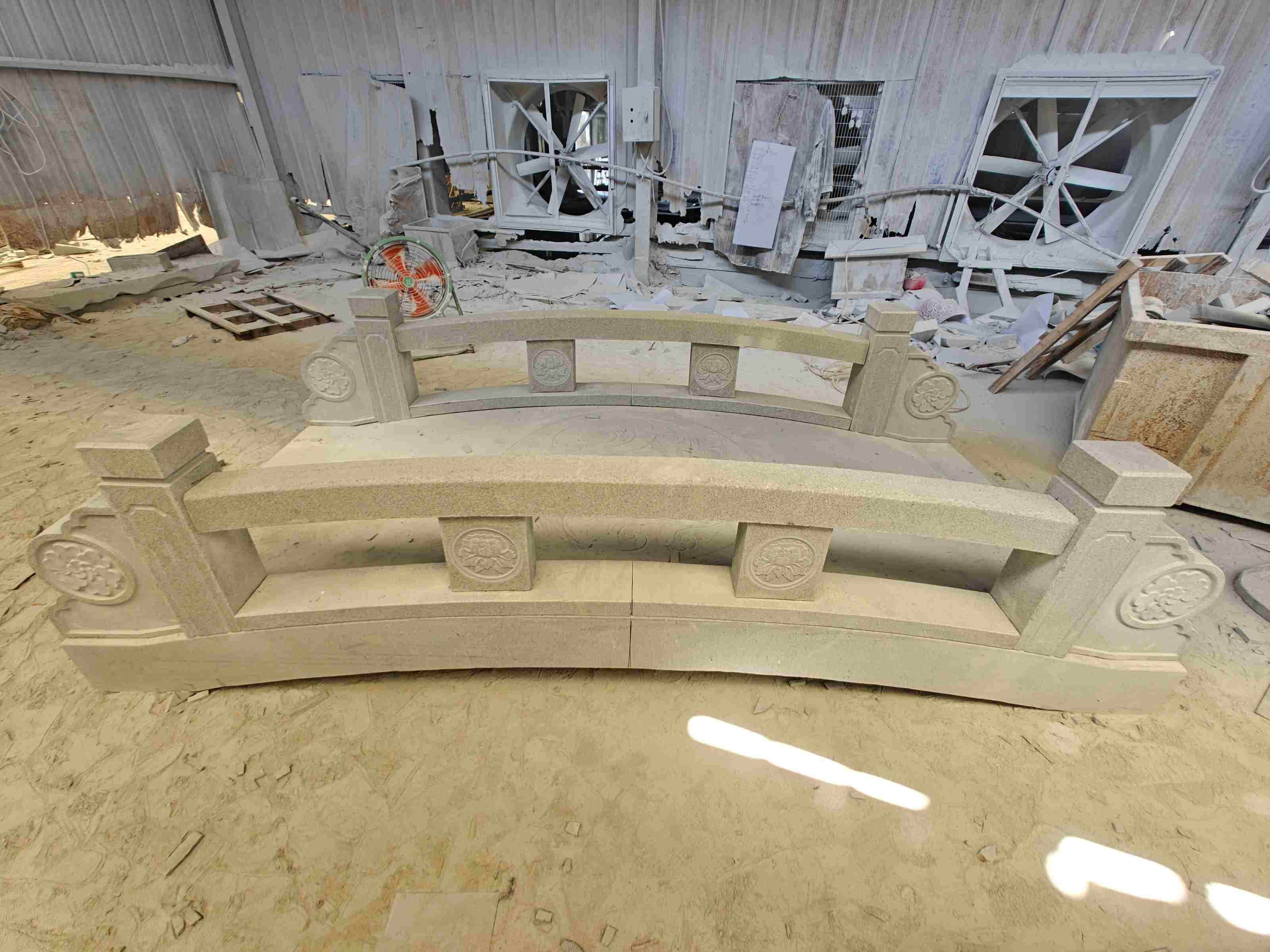 长沙 芝麻灰花岗岩异形加工-拱桥，石桥