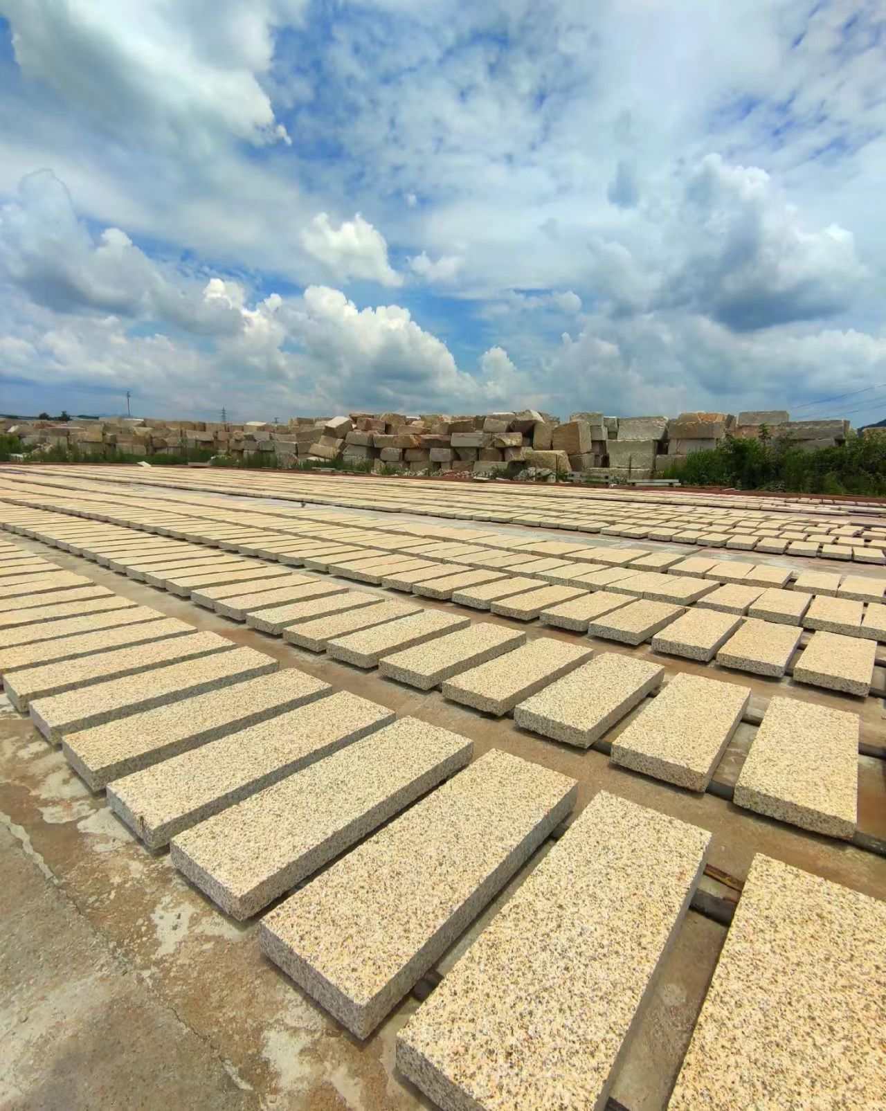 长沙 黄金麻花岗岩荔枝面地铺石防护中