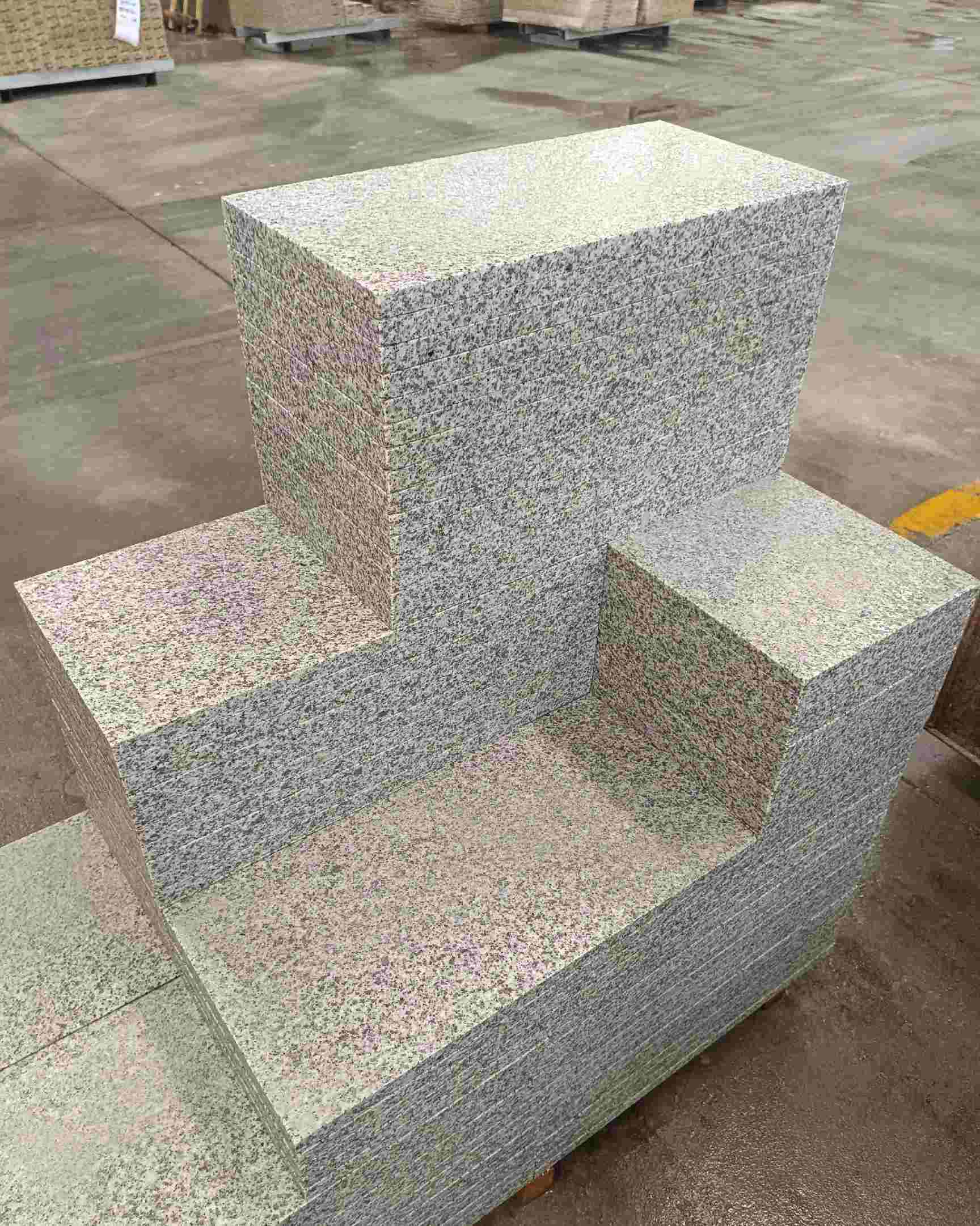 长沙 白麻花岗岩荔枝面地铺石