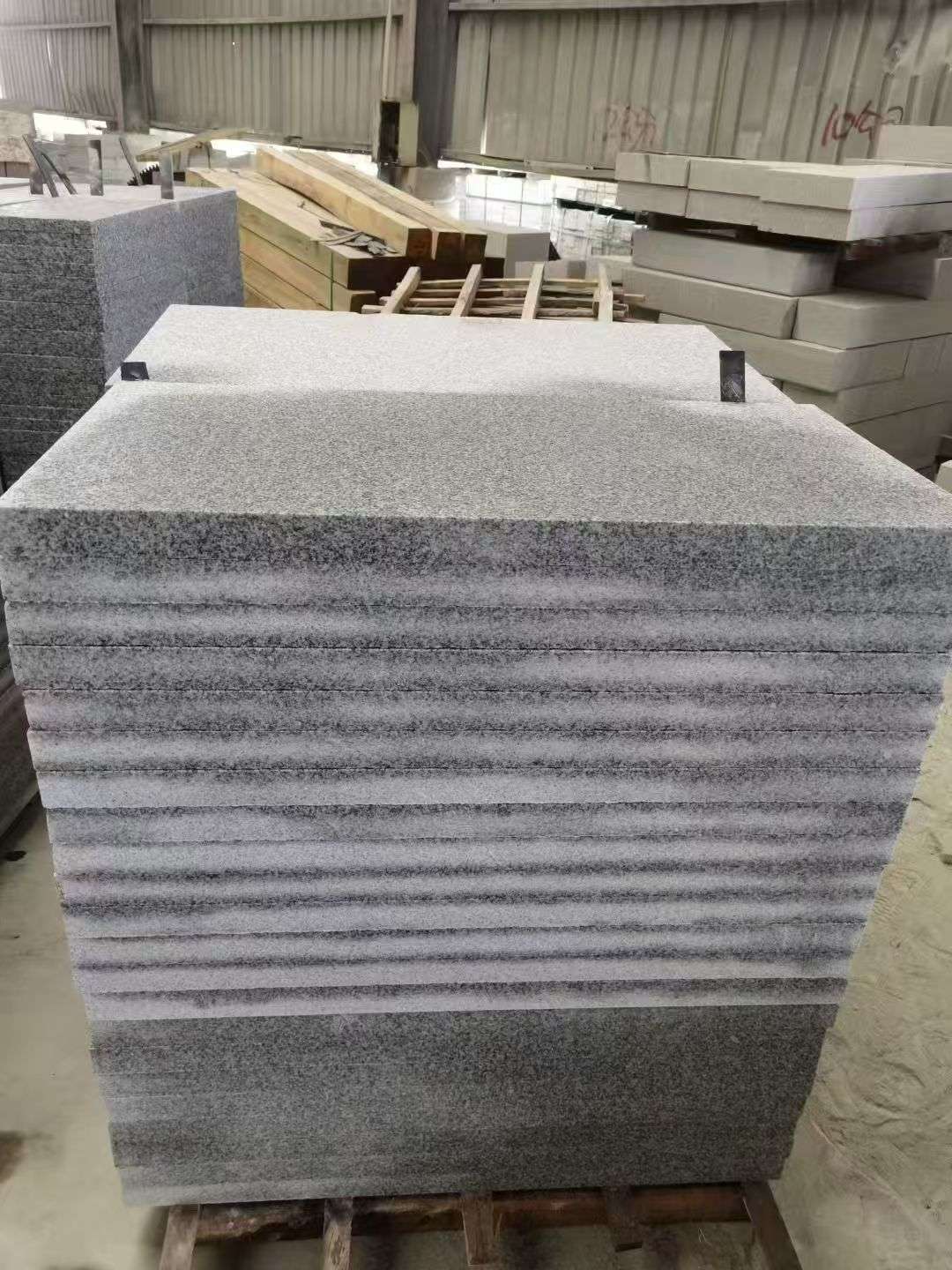 长沙 芝麻白5公分火烧地铺成品，900*400，规格可定制